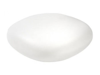 table basse chubby slide blanche location mobilier d'extérieur