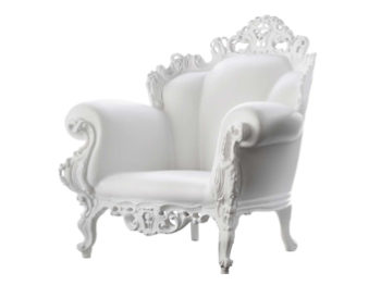 fauteuil magis proust blanc location mobilier d'extérieur