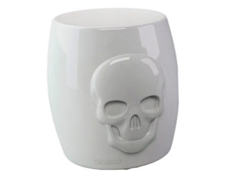 tabouret skull tête de mort my your location blanc