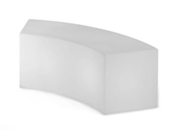 pouf snake lumineux blanc slide location mobilier d'extérieur