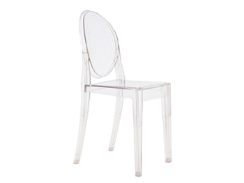 chaise kartell victoria ghost translucide philippe starck location mobilier