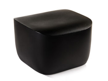 pouf translation noir location mobilier d'extérieur
