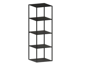Étagère acier noir